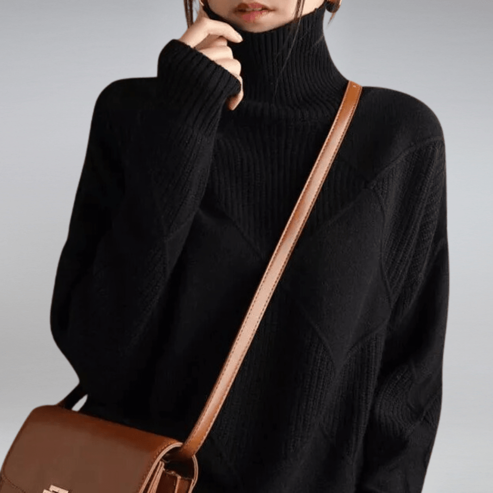 Eliana | Women's Soft Knit Turtleneck Sweater Knitted