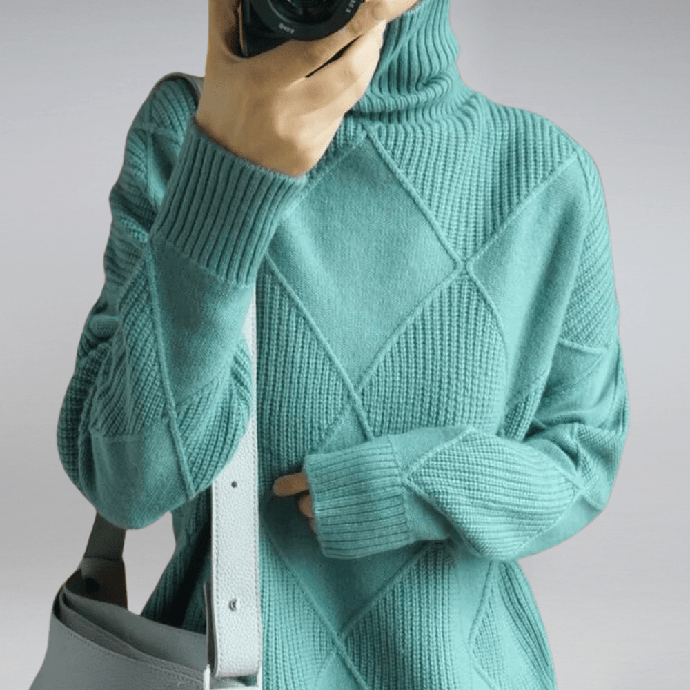 Eliana | Women's Soft Knit Turtleneck Sweater Knitted
