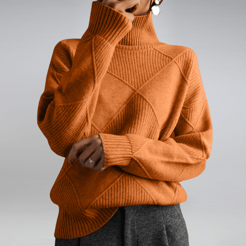 Eliana | Women's Soft Knit Turtleneck Sweater Knitted