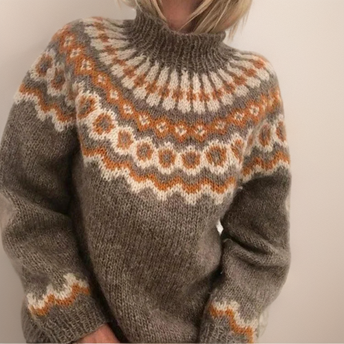 Elsa | Women's Turtleneck Sweater Knitted Crew Neck