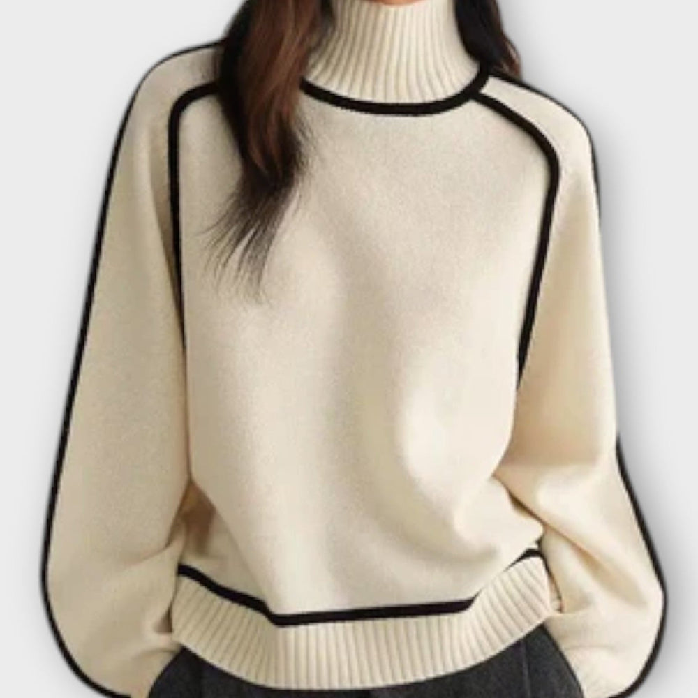 Elvira | Women's Ribbed Turtleneck Sweater Knitted