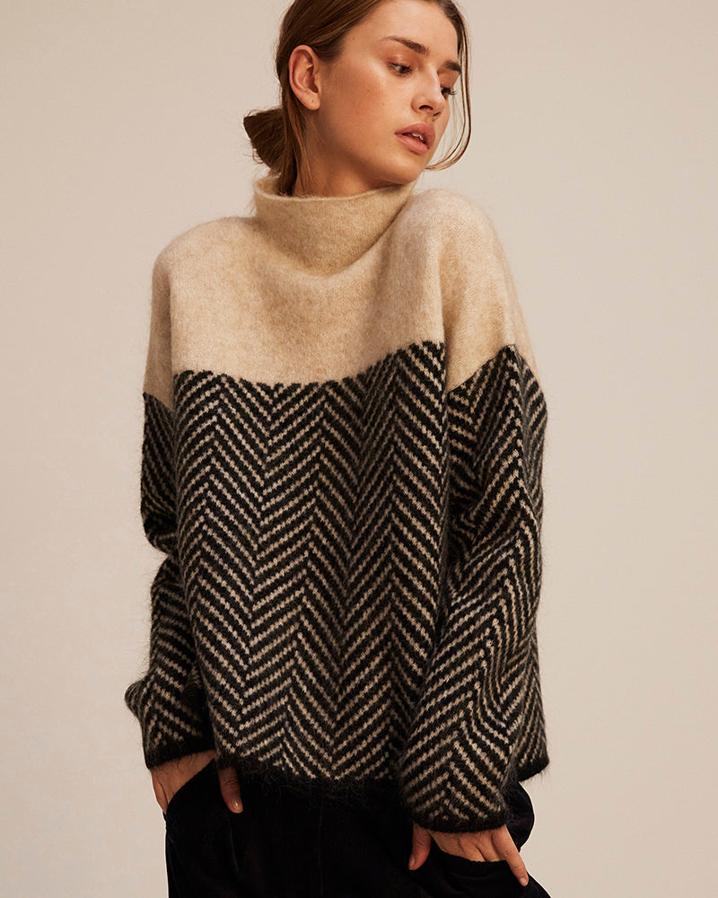 Emeline | Women's Turtleneck Sweater Lightweight Knitted