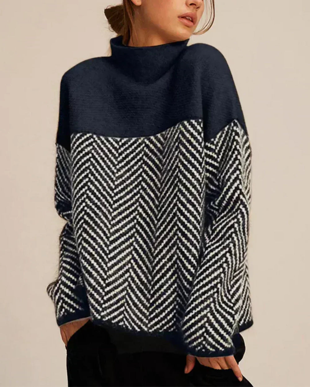 Emeline | Women's Turtleneck Sweater Lightweight Knitted