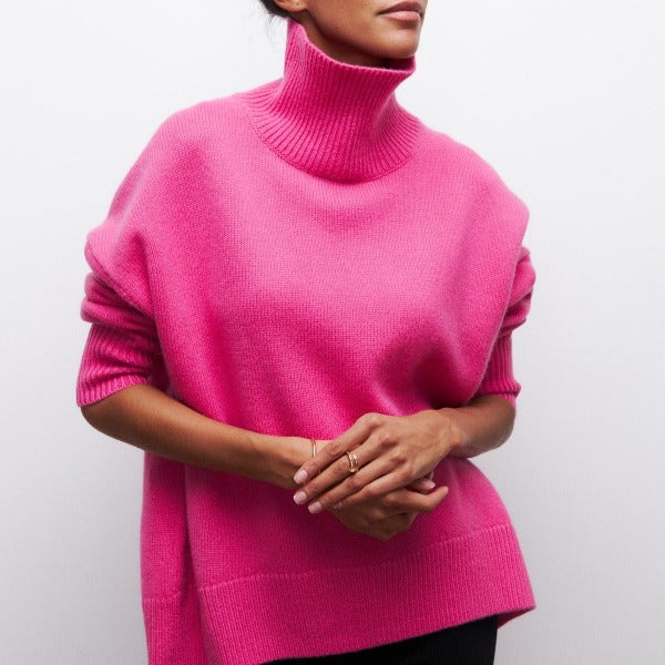 Esme | Women's Chunky Knit Turtleneck Sweater