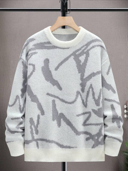 Fabian | Men's Knit Sweater Crew Neck Striped