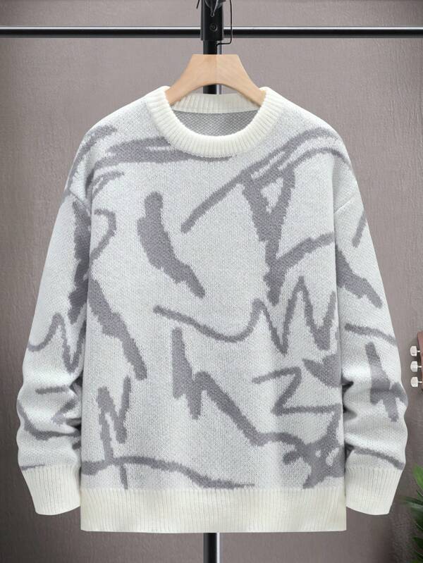 Fabian | Men's Knit Sweater Crew Neck Striped
