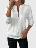 Faye | Women's Zip up Sweater Knitted Soft Knit