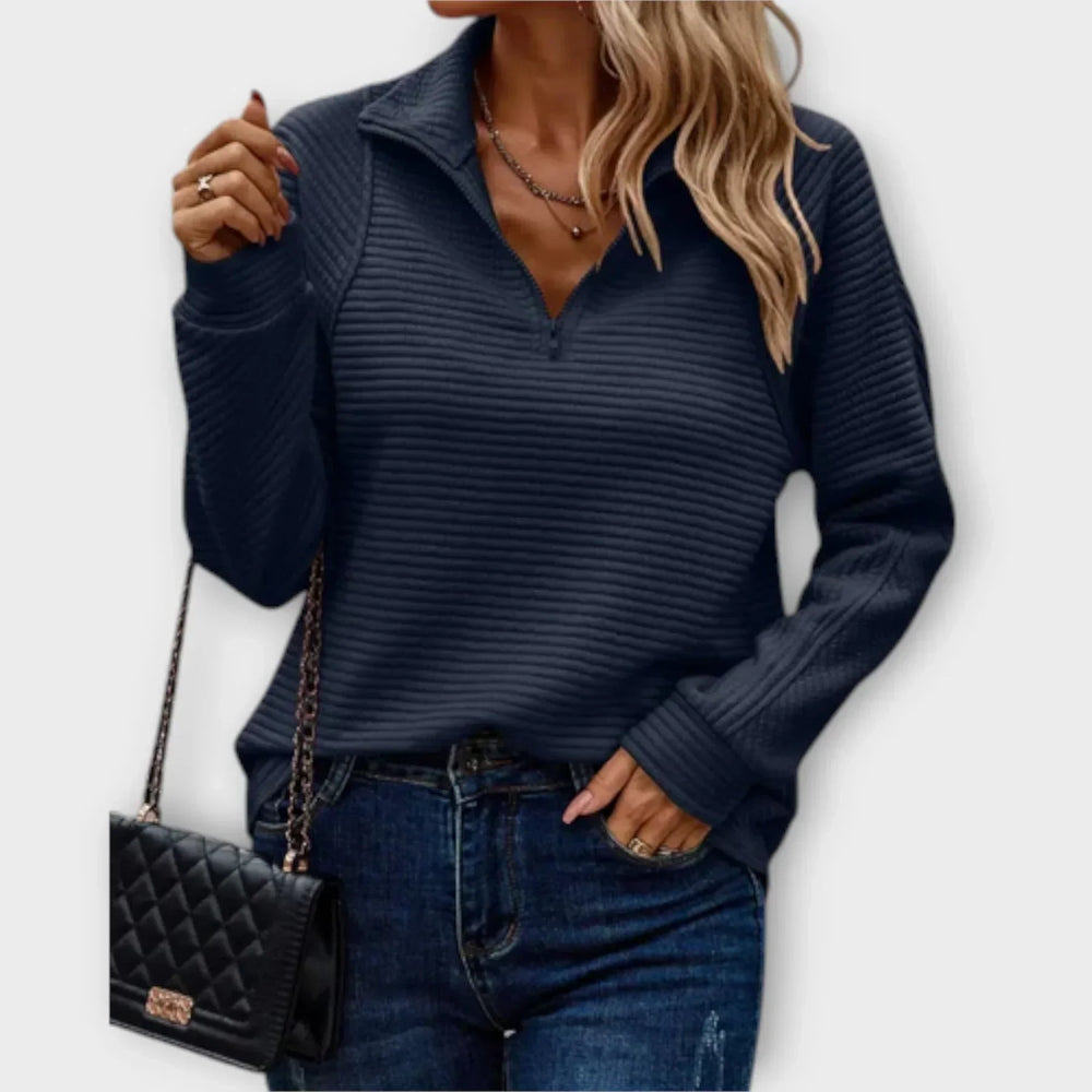 Felicity | Women's Half Zip Sweater Knitted