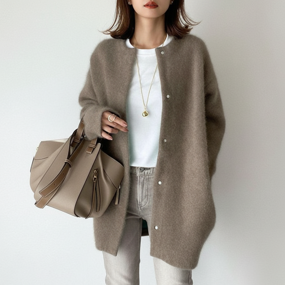 Flora | Women's Open Front Cardigan Knitted