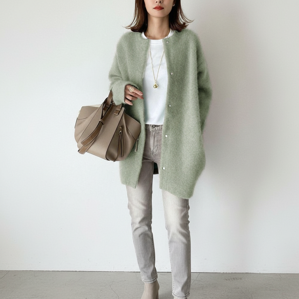 Flora | Women's Open Front Cardigan Knitted