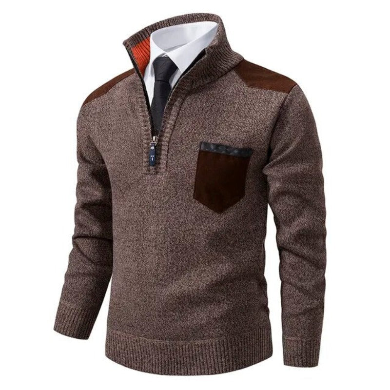 Franklin | Men's Zip up Knit Sweater Quarter