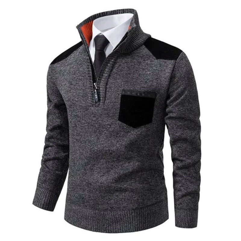 Franklin | Men's Zip up Knit Sweater Quarter