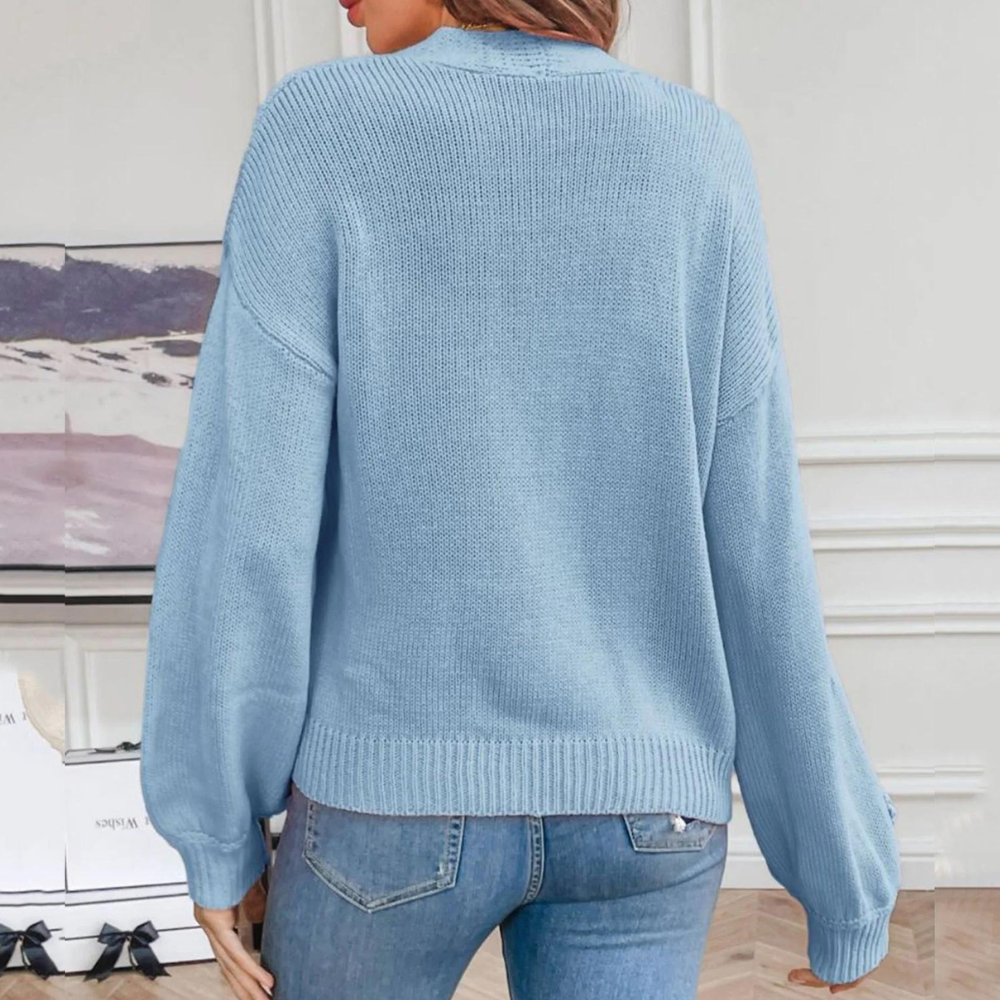 Gabrielle | Women's Floral Knitted Cardigan Open Front