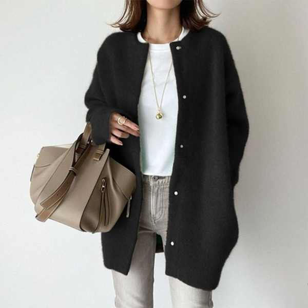 Georgia | Women's Knitted Cardigan Long Sleeve Open Front