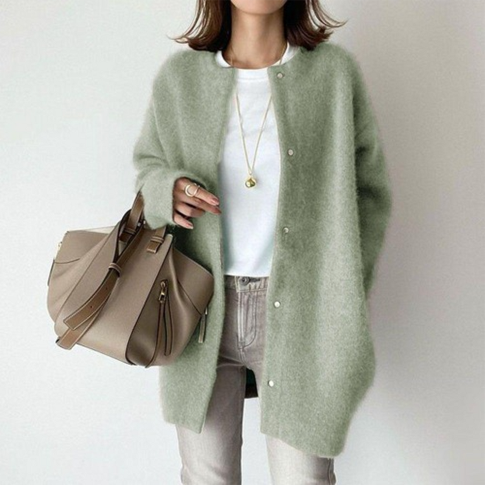 Georgia | Women's Knitted Cardigan Long Sleeve Open Front