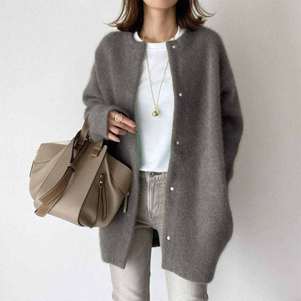 Georgia | Women's Knitted Cardigan Long Sleeve Open Front