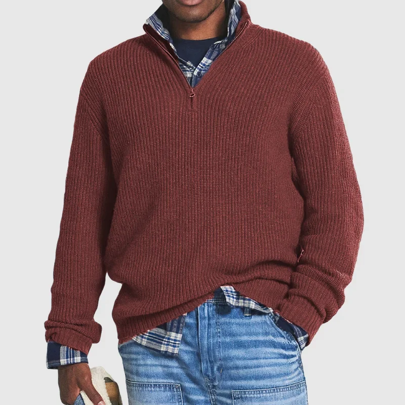 Gideon | Men's Quarter Zip Sweater Knit