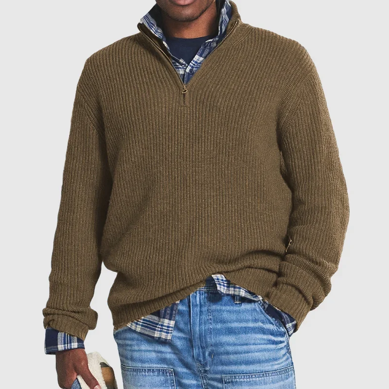 Gideon | Men's Quarter Zip Sweater Knit