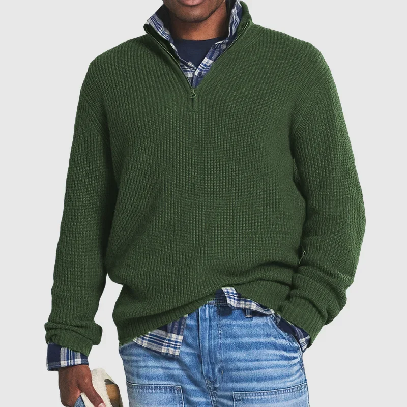 Gideon | Men's Quarter Zip Sweater Knit