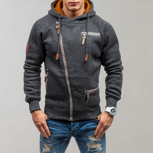 Gilbert | Men's Hooded Zip up Sweater Knit