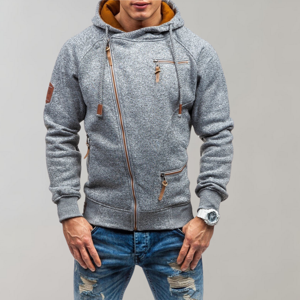 Gilbert | Men's Hooded Zip up Sweater Knit