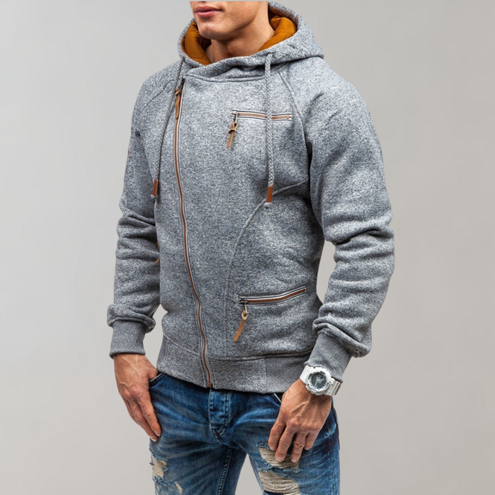 Gilbert | Men's Hooded Zip up Sweater Knit