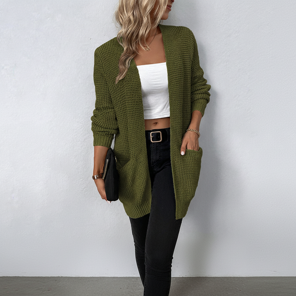 Gillian | Women's Longline Cardigan Knitted Open Front