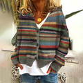 Ginevra | Women's Striped Longline Cardigan Knitted