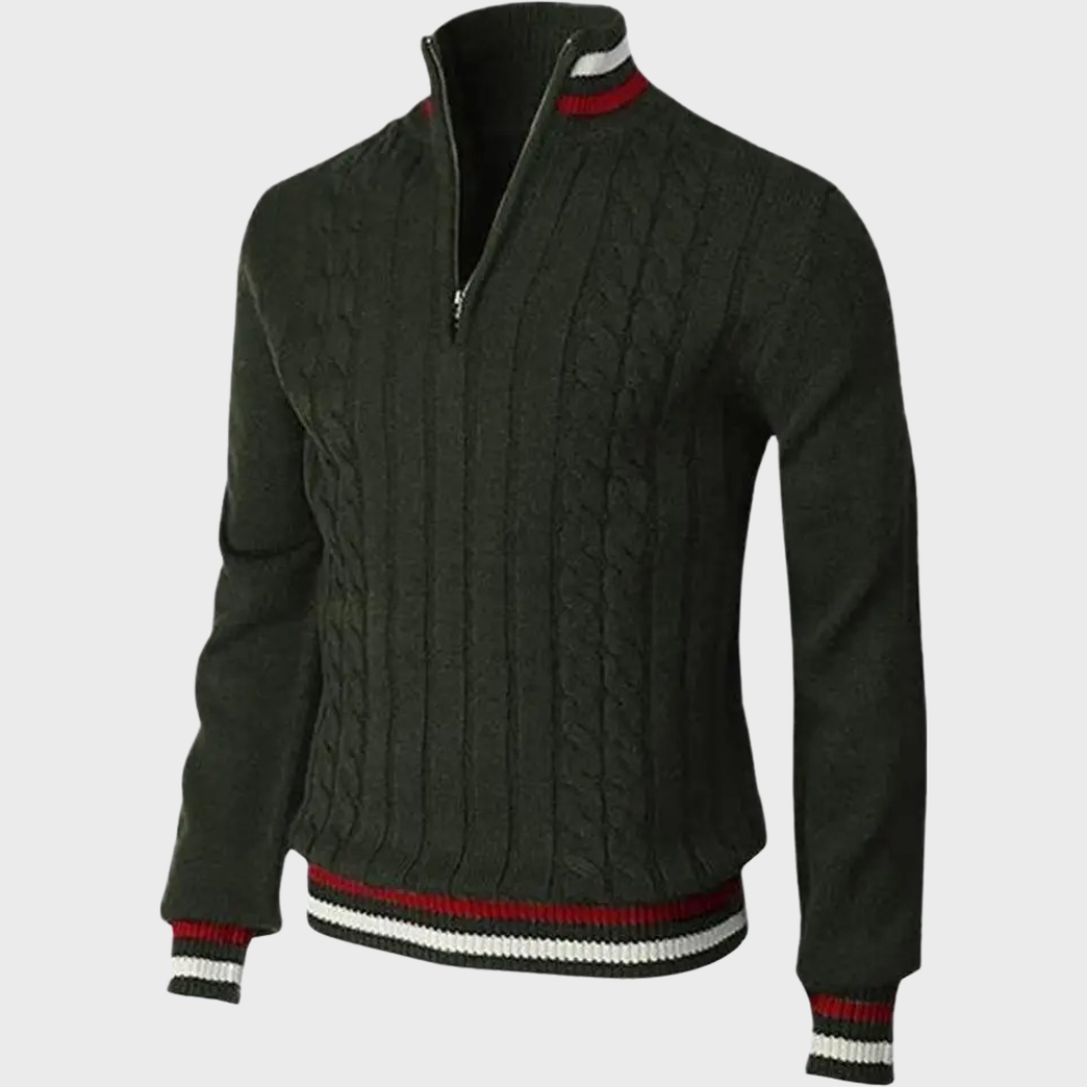Gustav | Men's Half Zip Sweater Knit