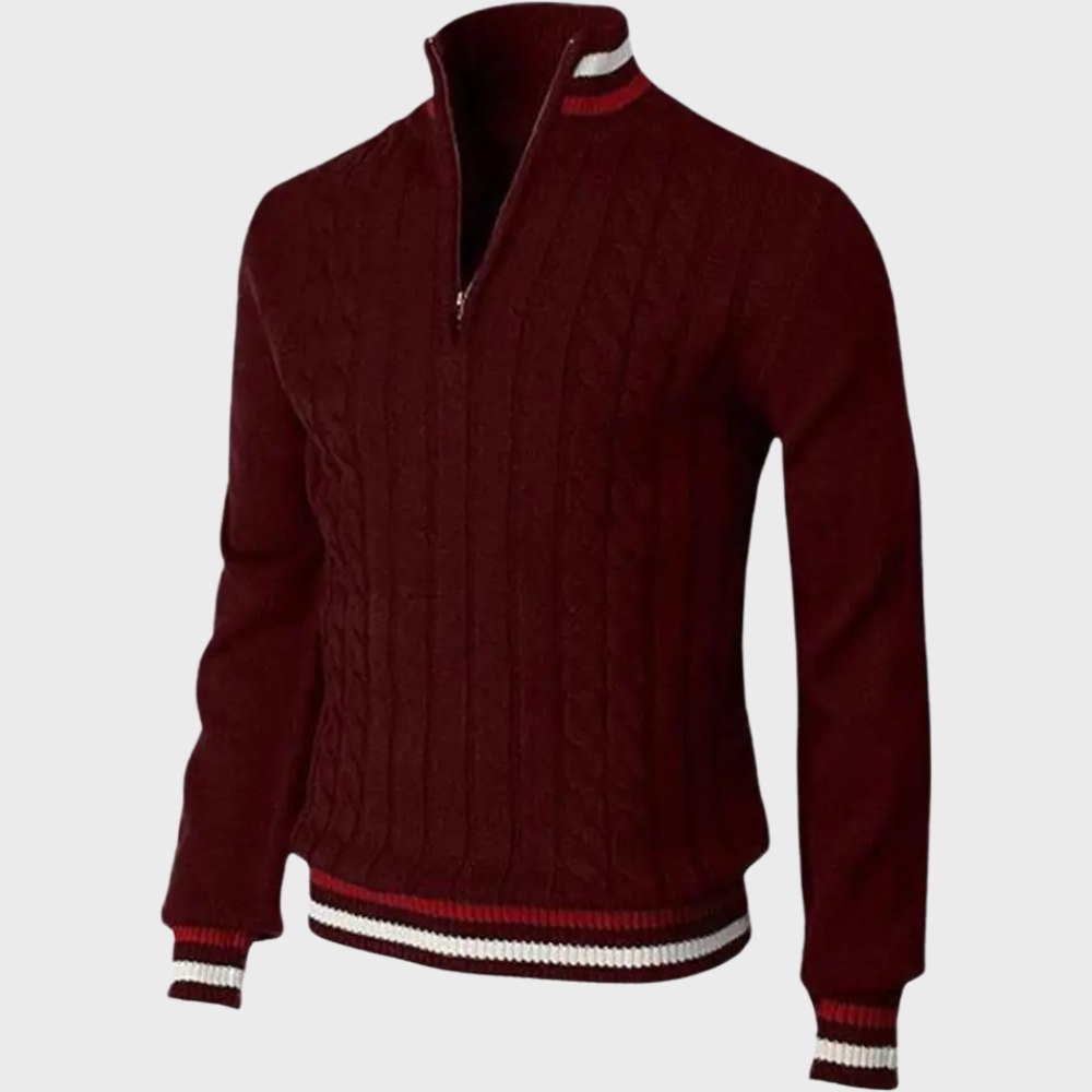 Gustav | Men's Half Zip Sweater Knit