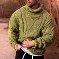 Harlan | Men's Cable Knit Turtleneck Sweater