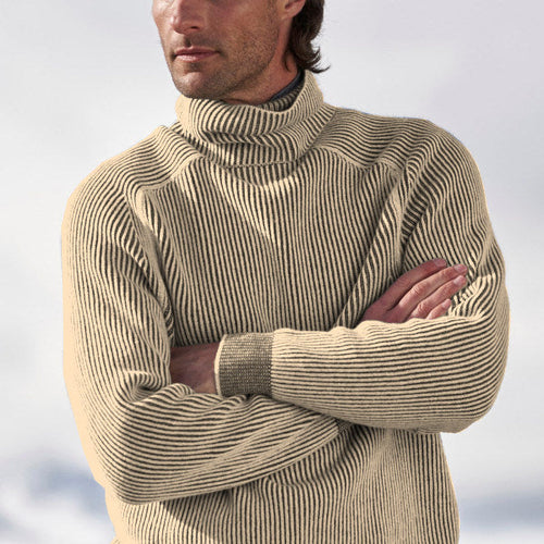 Humphrey | Men's Turtleneck Sweater Knit Ribbed