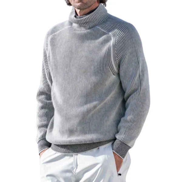 Humphrey | Men's Turtleneck Sweater Knit Ribbed