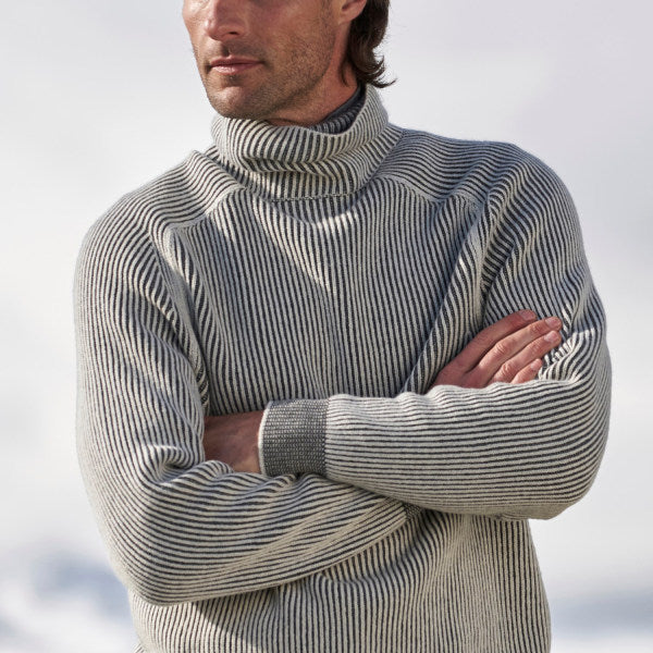 Humphrey | Men's Turtleneck Sweater Knit Ribbed