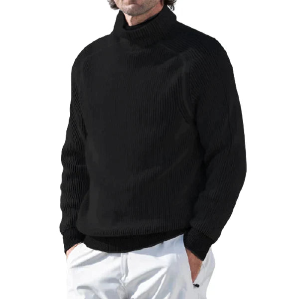 Humphrey | Men's Turtleneck Sweater Knit Ribbed