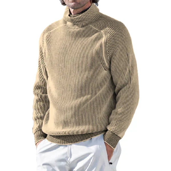 Humphrey | Men's Turtleneck Sweater Knit Ribbed