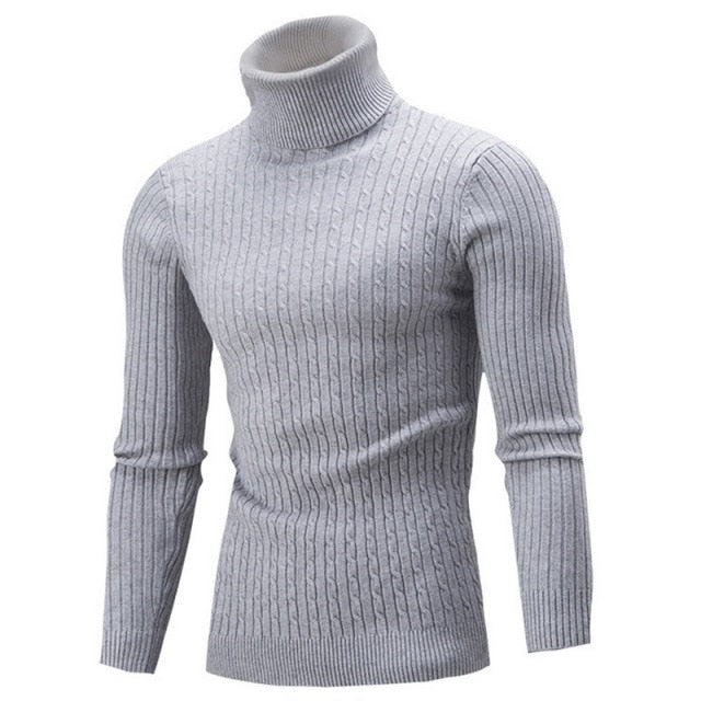 Idris | Men's Turtleneck Sweater Knit Crew