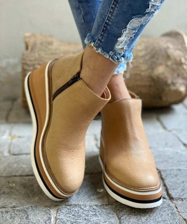Inara | Women's Low Heel Leather Ankle Boots
