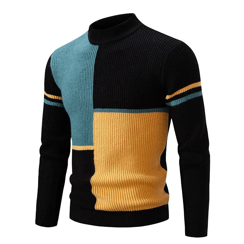 Ingmar | Men's Striped Turtleneck Sweater Knit