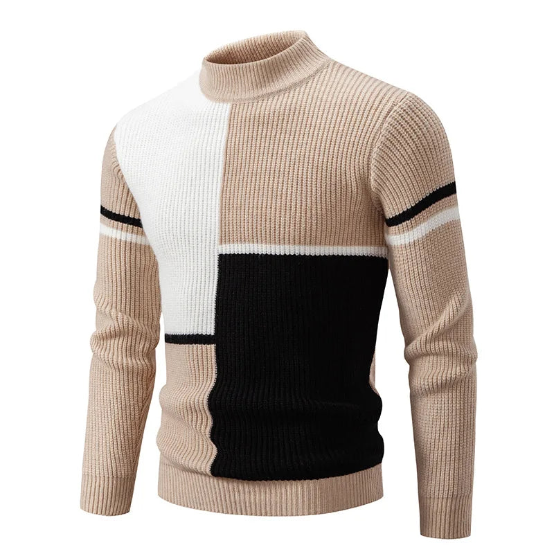 Ingmar | Men's Striped Turtleneck Sweater Knit