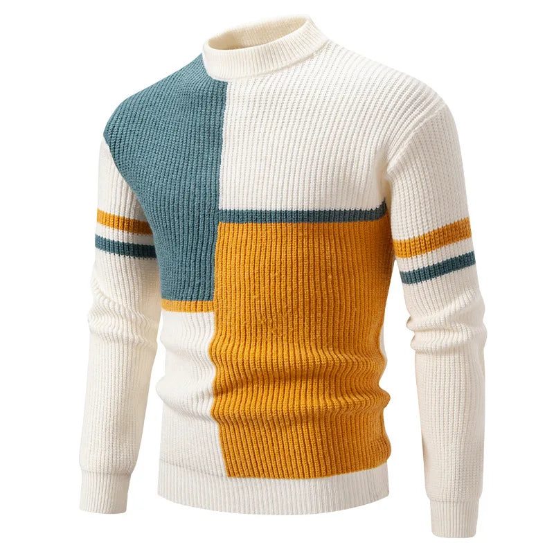 Ingmar | Men's Striped Turtleneck Sweater Knit