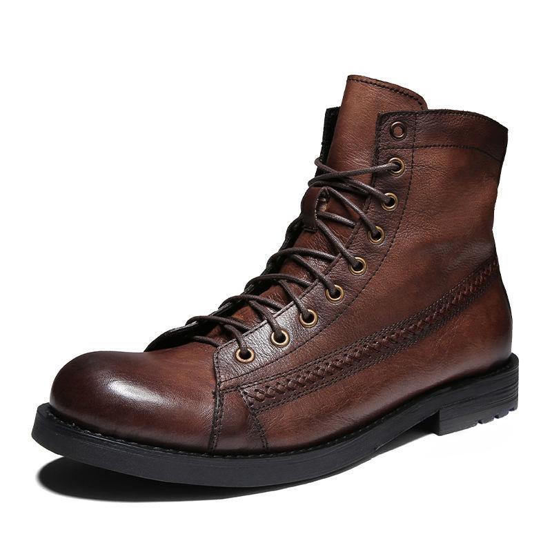 Isaac | Men's Leather Boots Ankle Chelsea