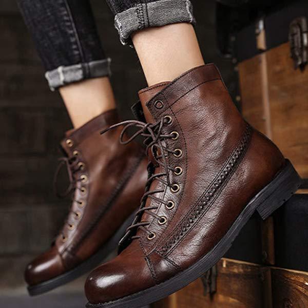 Isaac | Men's Leather Boots Ankle Chelsea