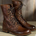 Isolde | Women's Lace up Leather Boots Fur Lined