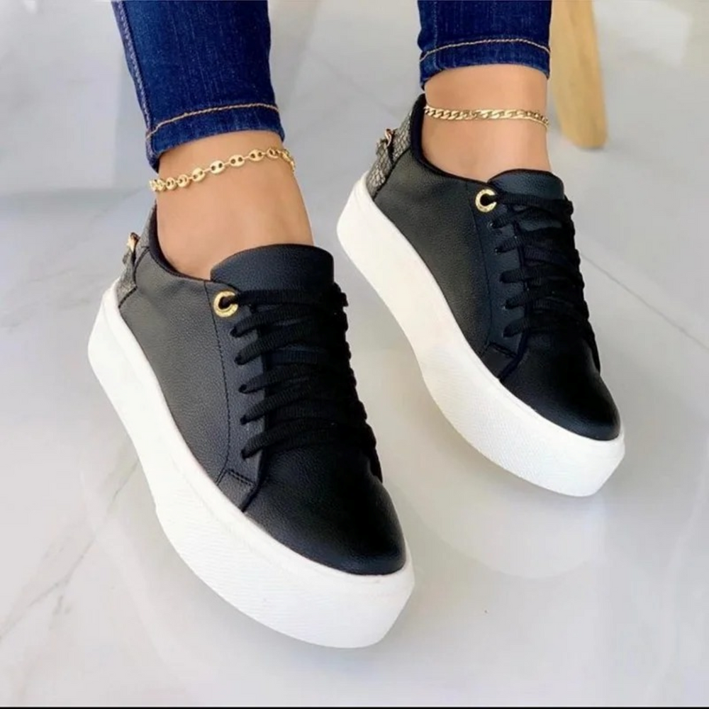 Josephine | Women's White Leather Sneakers