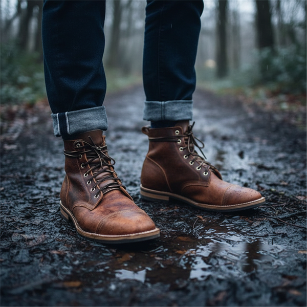 Julius | Men's Lace up Leather Boots Chukka