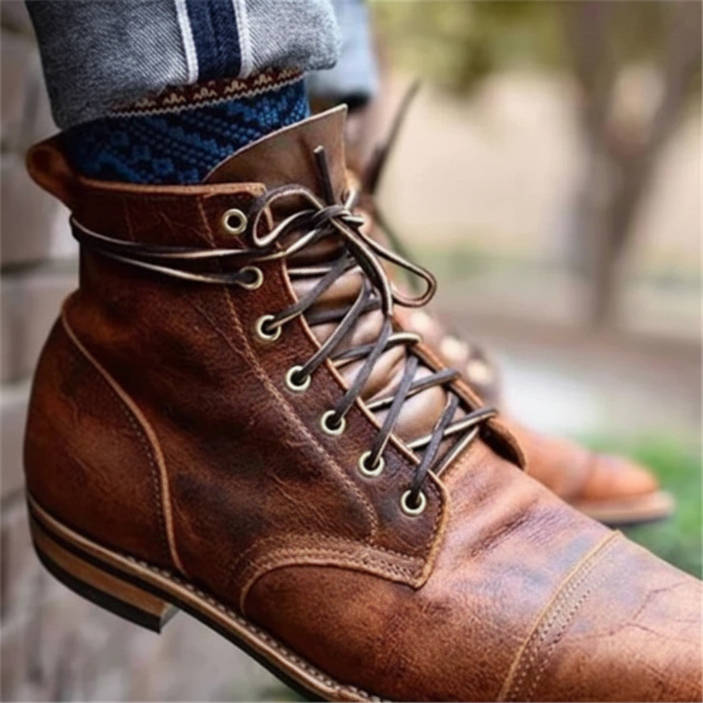 Julius | Men's Lace up Leather Boots Chukka