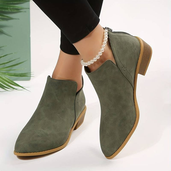 Justine | Women's Ankle Boots Heeled Flat
