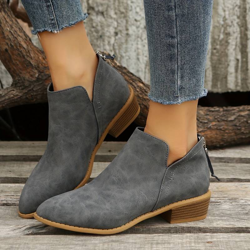 Justine | Women's Ankle Boots Heeled Flat