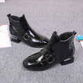 Katrina | Women's Buckle Ankle Boots Leather